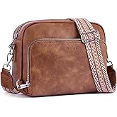 Lexiyat Crossbody Purses for Women Vegan Leather Travel Anti Theft Bags Guitar Strap Shoulder Purse with Built in Wallet