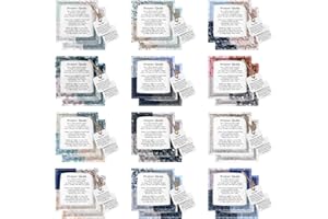 FuWeave 24 Pack Prayer Quilt with Cross Inside Christmas Stuffers Gifts Square Mini Pocket Prayer Quilt Christian for Cancer Patients Women Encouragement Cloth Scripture Religious Holiday (Fantasy)