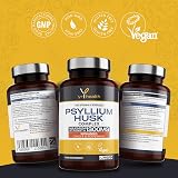 yrhealth Psyllium Husks Capsules 1300mg 180 Vegan with Peppermint & Ginger view 4