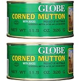 Globe Corned Mutton with Juices (2 Pack, Total of 23oz)