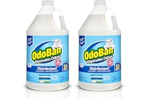 OdoBan Disinfectant Concentrate and Odor Eliminator, Made in the USA, Fresh Linen Scent, 2 Gallons