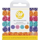 Wilton Neon Gel Food Color Set, magenta, orange, teal and purple