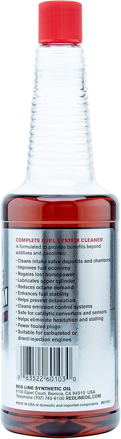 Red Line (60103) Complete SI-1 Fuel System Cleaner - Gas and Injector Additive Treatment - 15 Oz Bottle: Automotive