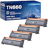 Ankink Compatible Toner Cartridge Replacement for Brother TN660 TN630 (Black,4 Pack) TN-660 630 to Use with MFC-L2700DW L2720DW L2740DW HL-L2300D L2320D L2360DW L2380DW DCP-L2540DW Printer