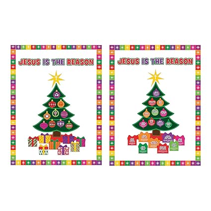 Amazon Com Fun Express Jesus Is The Reason Bulletin Board Set