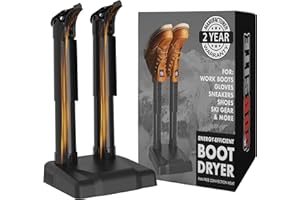 JobSite Boot Dryer - Silent Shoe Dryer & Warmer For Work Boots, Gloves & Shoes - Fanless Convection Dry - Helps Reduce Odor