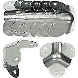 Reliable Hardware Company RH-1510-8-A Set of 8 3-Leg Amp/Cabinet Corner, Nickel