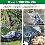 PALUDO 2 x 6M Extra Thick Black Heavy Duty Polyethylene Sheeting 0.3mm view 6