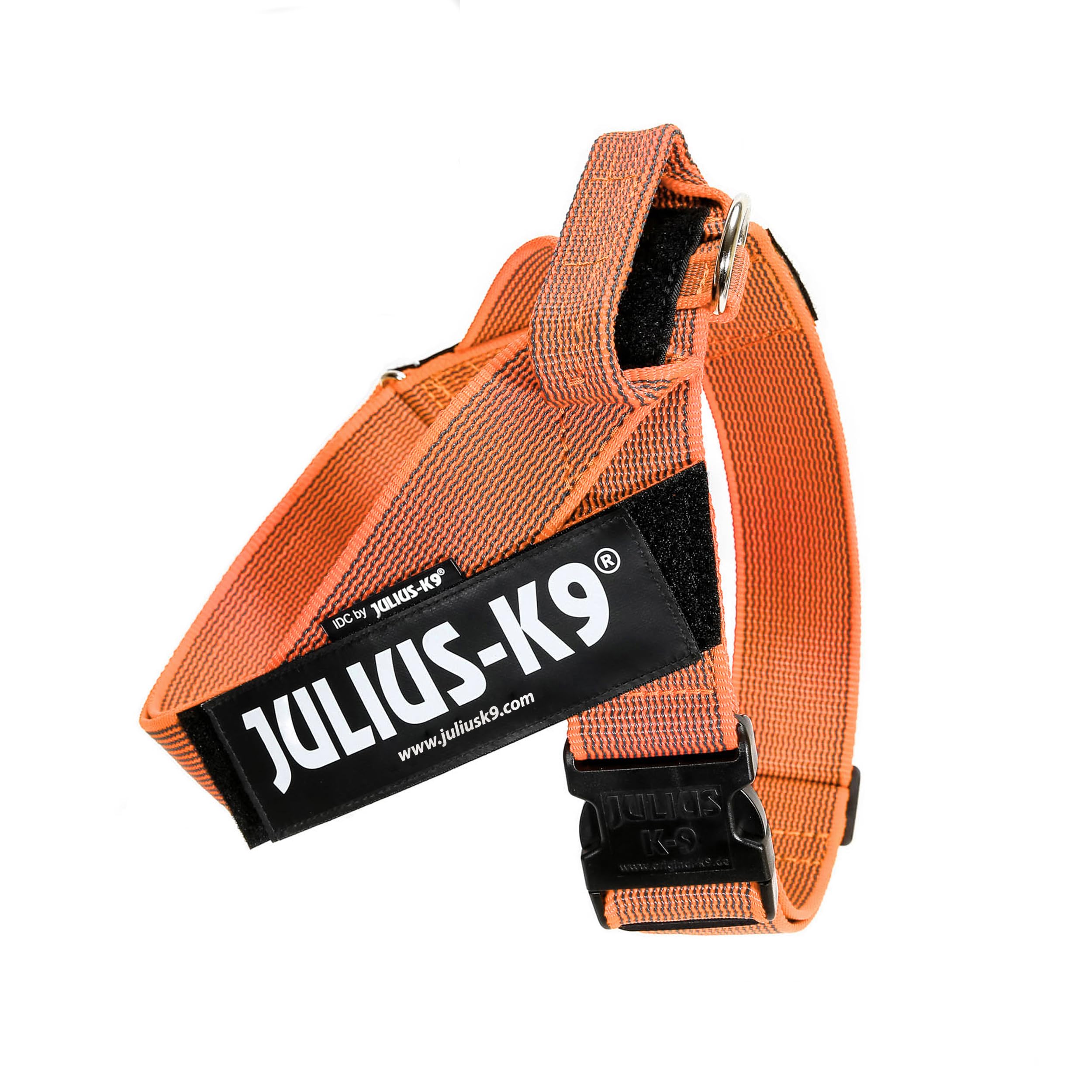 Julius-K9, IDC Color & Gray Belt Harness, Size: 2XL / 3, Orange-Gray