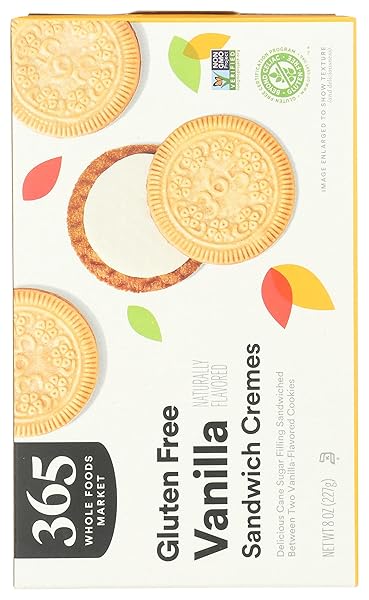 365 BY WHOLE FOODS MARKET, VANILLA SANDWICH CREMES, 8 OUNCE