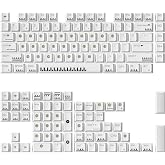 Keychron Cherry Profile Dye-Sub PBT Full Keycap Set - Classic Piano Theme, 139 Keys, Compatible with MX-Style Mechanical Switches, Non-Shine-Through, Fits ANSI Layouts (100%, TKL, 96%, 75%, 65%, 60%)