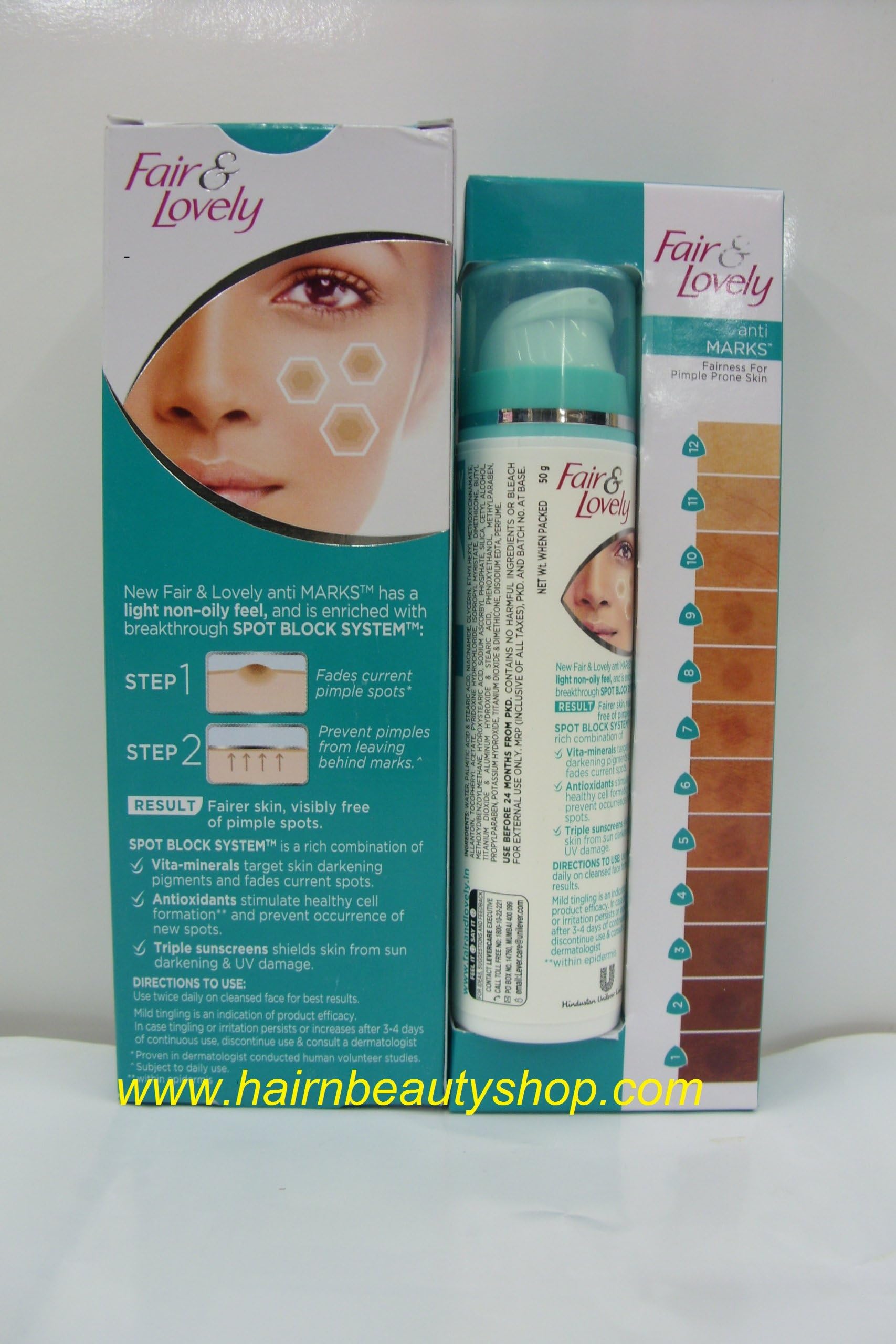 FAIR AND LOVELY ANTI MARKS BRIGHTENING | WHITENING SKIN CREAM - 50g (PEN)