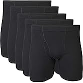 Gildan Men's Underwear Covered Waistband Boxer Briefs, Multipack