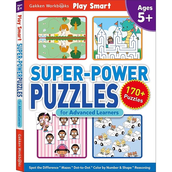 Transforming Play 教育本 Play Smart Super-Power Puzzles for Advanced Learners: Ages 5+: