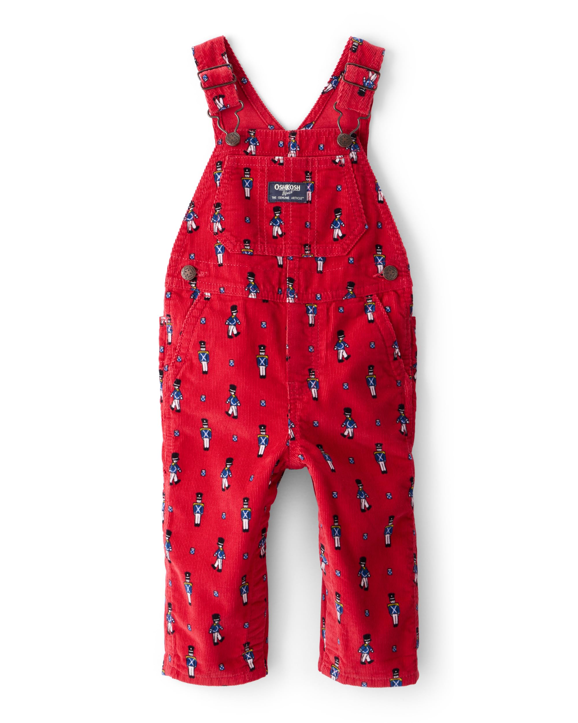Oshkosh Boys World's Best Overalls, Red Nutcracker, 9M Image Oshkosh Boys World's Best Overalls, Red Nutcracker, 9M Image