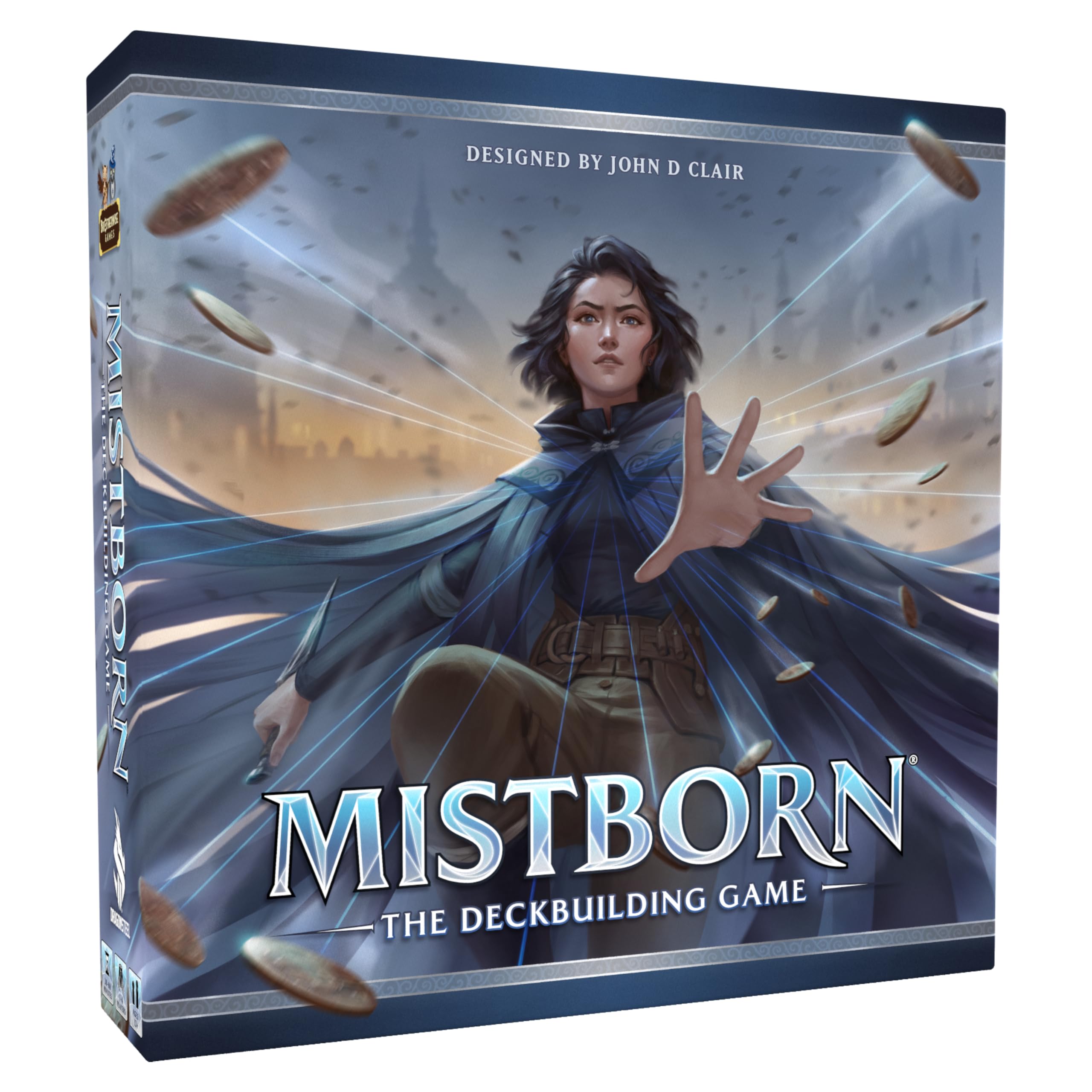 Juego de construcción de mazos Mistborn de Brandon Sanderson - Forja alianzas en batallas épicas de quema de metales - Juego de cartas cooperativo - Juego estratégico inmersivo - De 1 a 4 jugadores, mayores de 13 años