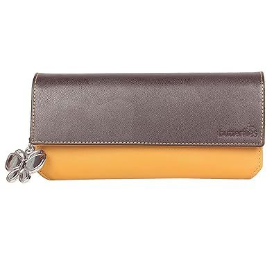 Bdazzle Women Wallet (Brown,Mustard) (BD/BNS 2001BN)