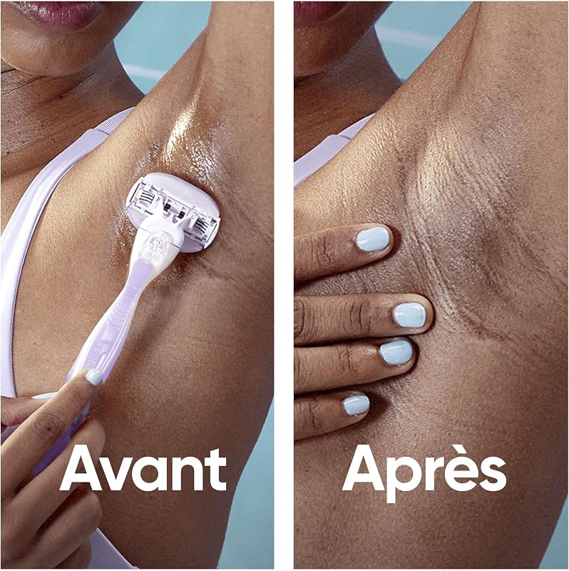 Lames de Rasoir Femme, 4 Rechanges ComfortGlide Breeze