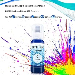Auto-Fill DTF Ink, GUBFFON 600ML Refill Ink for