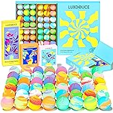 48 Pack Bath Bombs Gift Set – Aromatic Bubble Bombs with 18 Scents, SPA Relaxing & Skin Nourishing, Ideal Self-Care Gifts for Women, Wife, Grandma, or Daughter on Birthdays or Summer Occasions