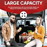 FORTEM Car Boot Organiser Storage 50L 600D Oxford Non Slip Bottom view 4