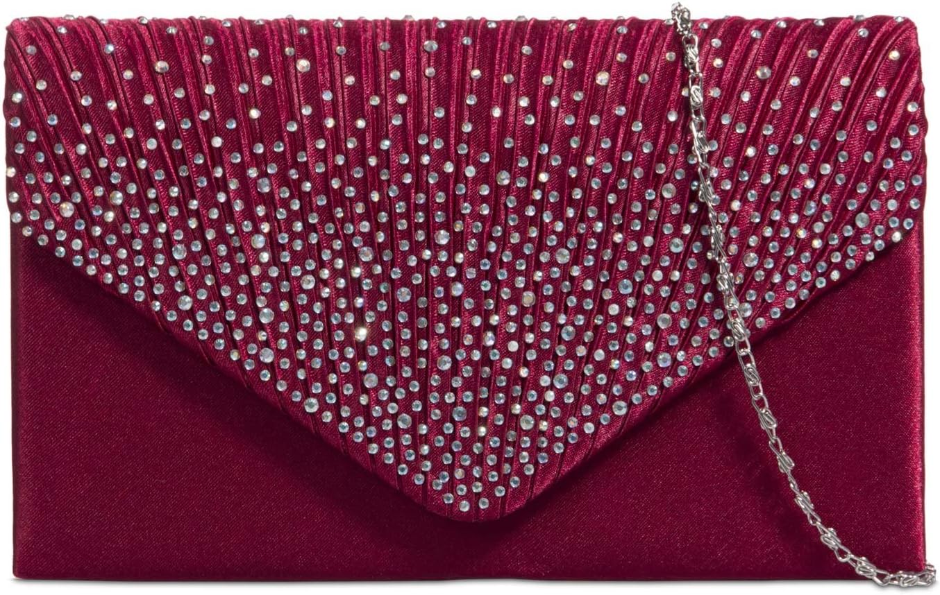 fi9ยฎ LADIES DIAMANTE BLING PARTY PROM BRIDAL EVENING CLUTCH HAND BAG PURSE HANDBAG