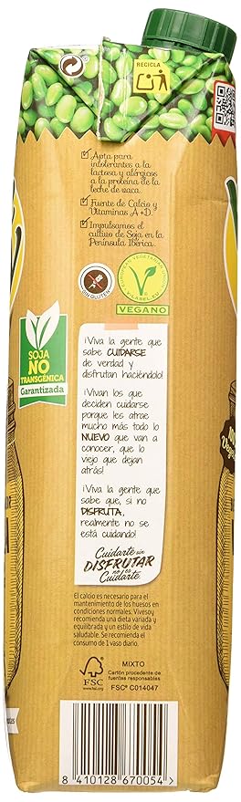 Vivesoy - Bebida de Soja sabor Vainilla - 1 L: Amazon.es ...