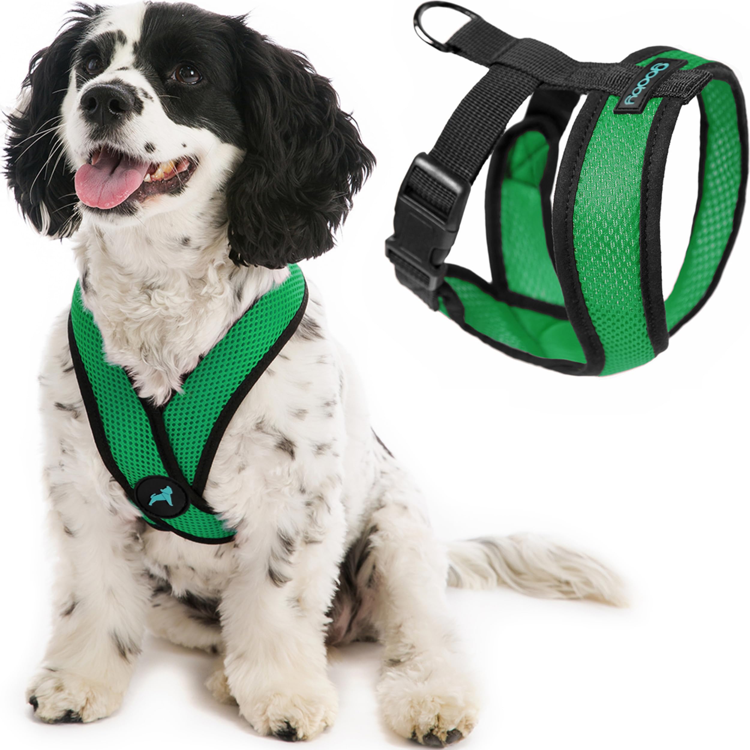 Photo 1 of Gooby Comfort X Head In Harness - Hunter Green, X-Large - No Pull Small Dog Harness Patented Choke-Free X Frame - On the Go Dog Harness for Medium Dogs No Pull or Small Dogs for Indoor and Outdoor Use