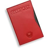 Alban RFID Passport Holder Women Men RFID Blocking Travel Passport Wallet Case Genuine Leather Passport Cover porta pasaporte