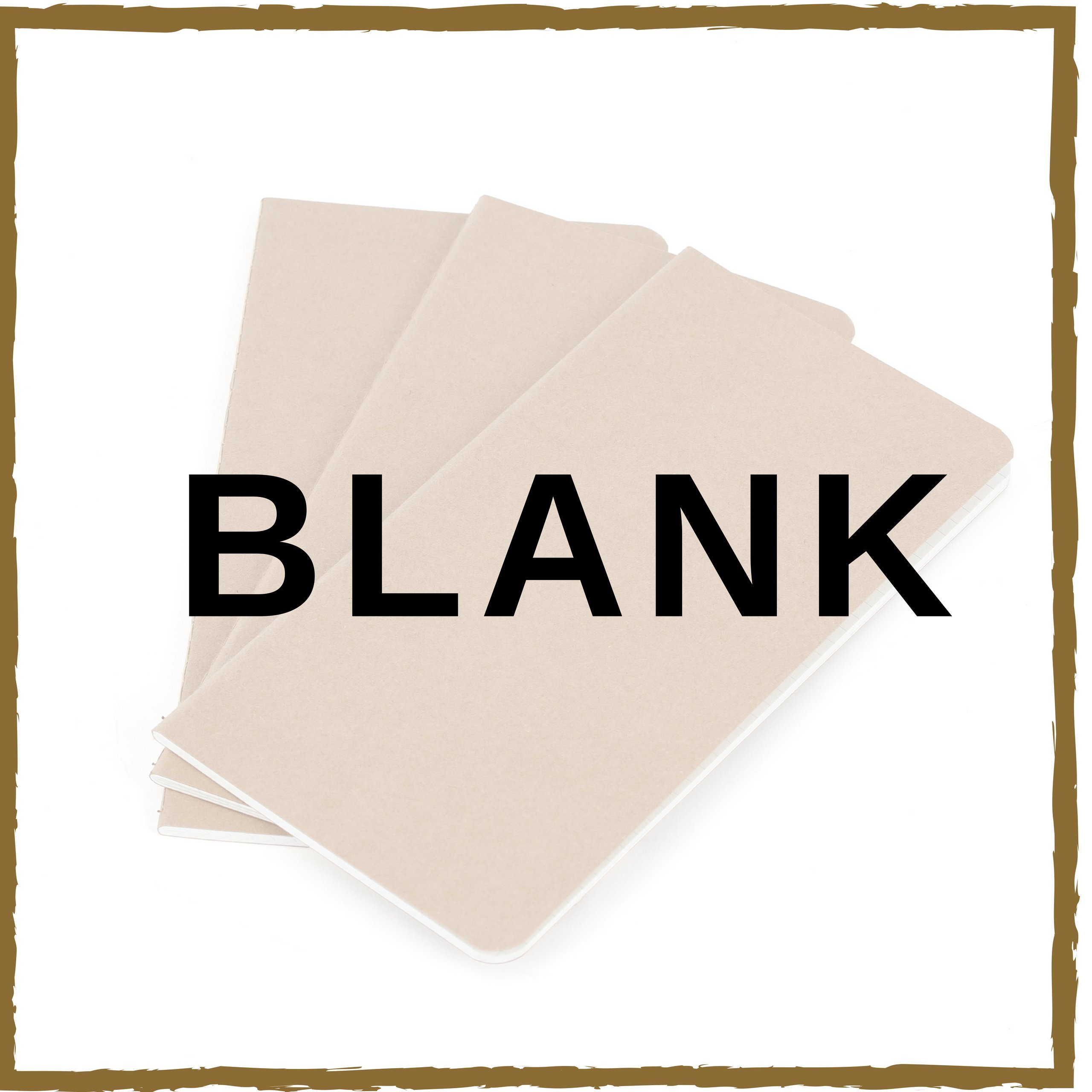 WANDERINGS Blank Regular Size Travelers Notebook Inserts | 4.25