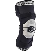 Breg Performance Knit Hinged Knee Brace - ACL MCL Support | PCL ligament stability, circle patella buttress, dual strap secure compression with soothing warmth for men &amp; women (3XL)