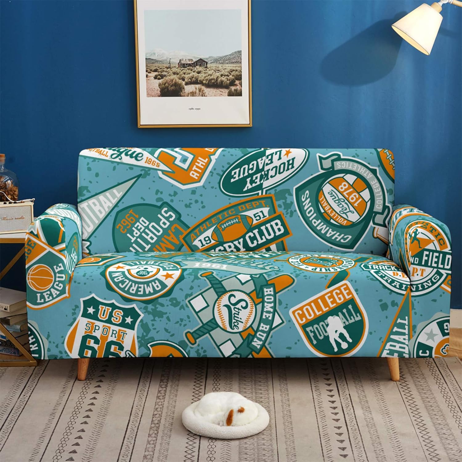 YUMUO Beautiful Scenery 3d Sofa Cover Elastic Stretch Sofa Cover 1 2 3