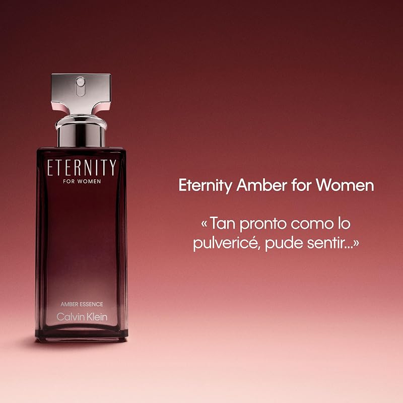 Eternity Amber Essence para Mujer | Fragancia femenina con esencia de raíz de angélica y maderas ahumadas | Intensidad alta | 100 ml