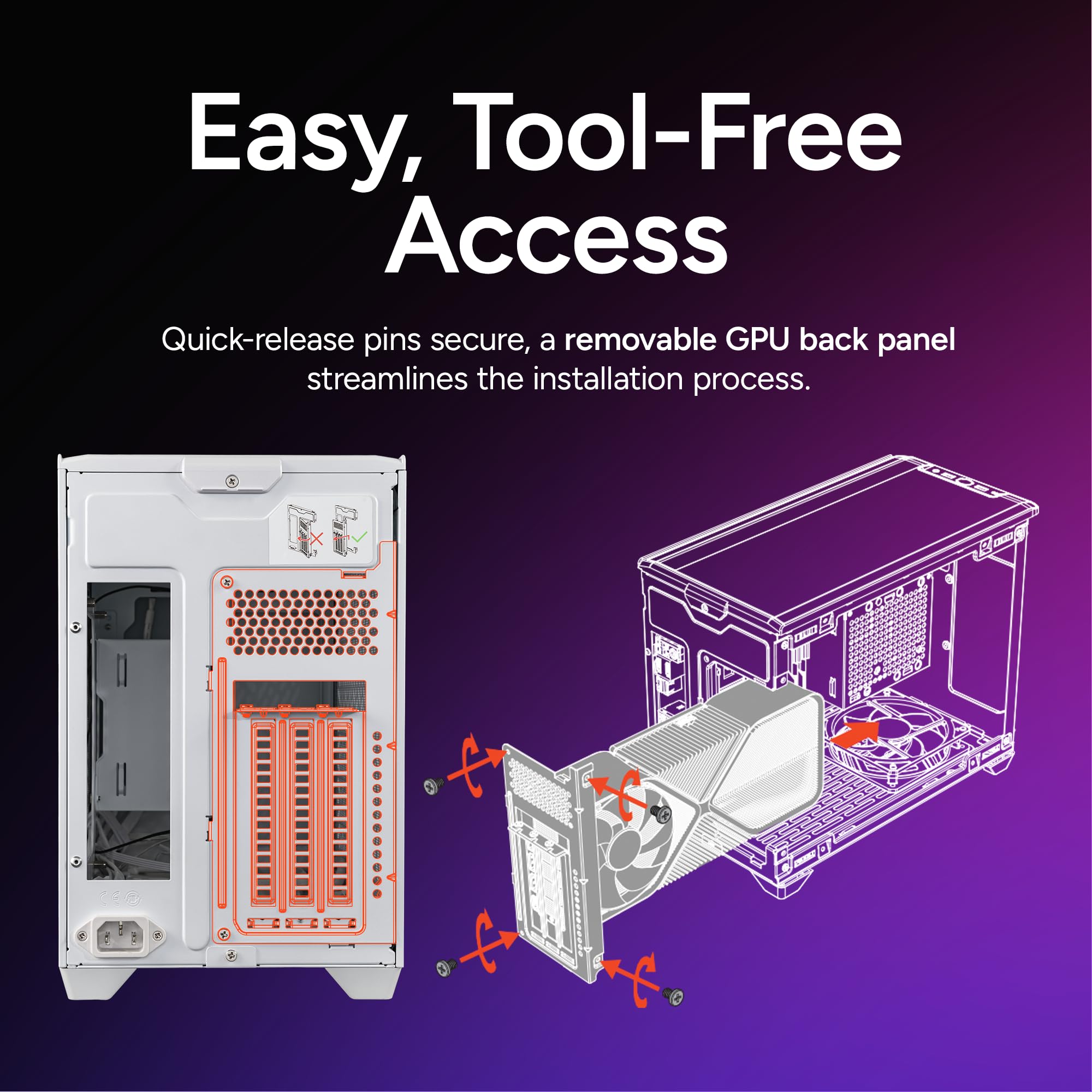 Cooler Master NR200P V2 White Mini-ITX PC Case Ready, SFX Fit PSU Ready to Install, 280mm AIO Support, 357mm Vertical GPU Mount, Designed Ready Nvidia RTX 5090 | AMD RX 9070 XT, Tempered Glass, DIY