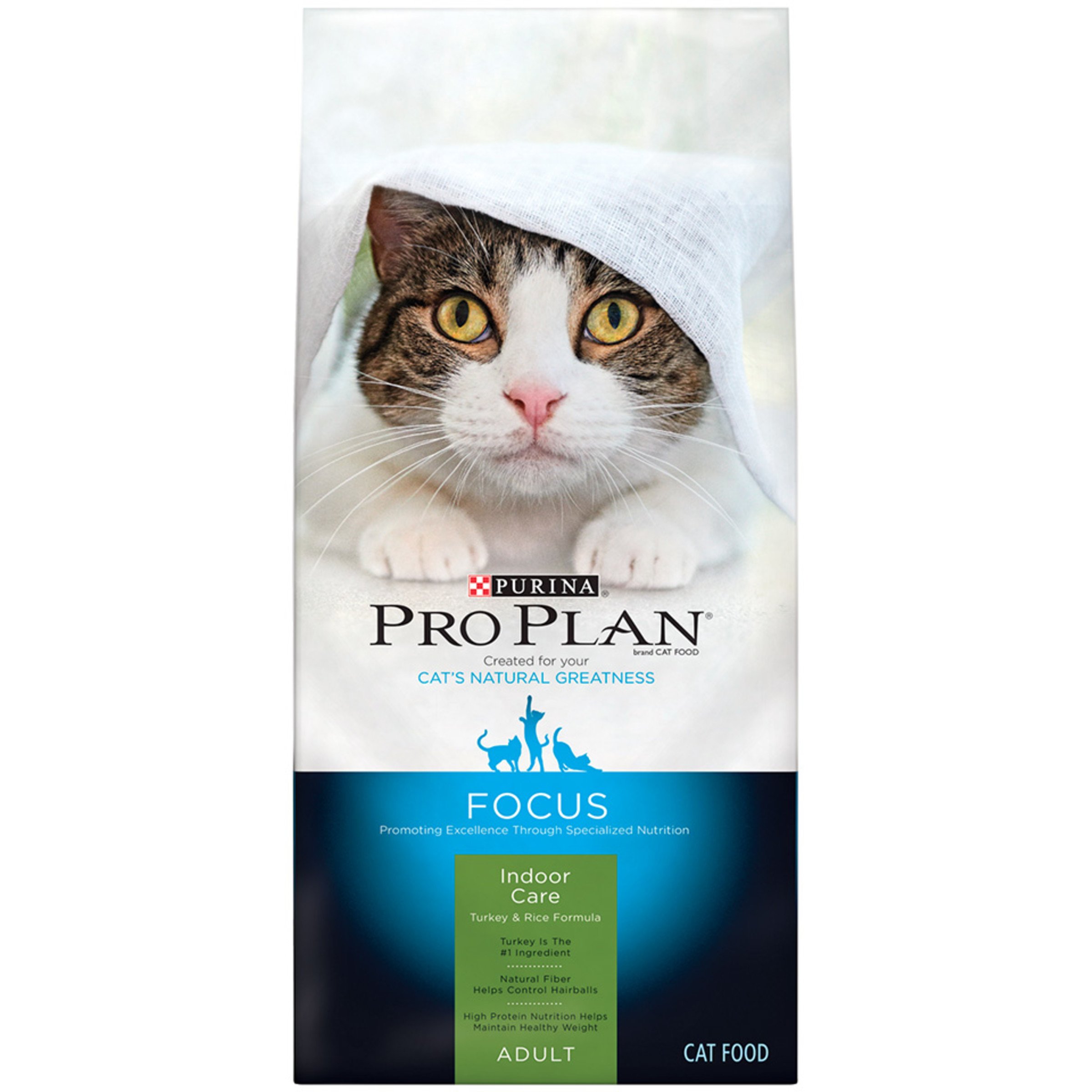 Purina Pro Plan Focus Adult Indoor Care Turkey & Rice Formula Dry Cat