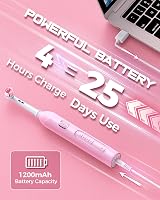 TEETHEORY Rotating Electric Toothbrush with 8 Heads 4 Modes Pink view 7