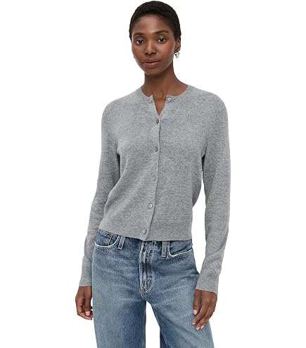 Theory Women's Long Cable-Knit Cardigan Sweater, Beige Canvas, M