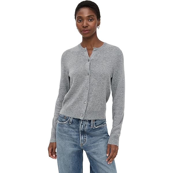 Theory Women's Wide Ribbed Cardigan, Ecru, S at Amazon Women's