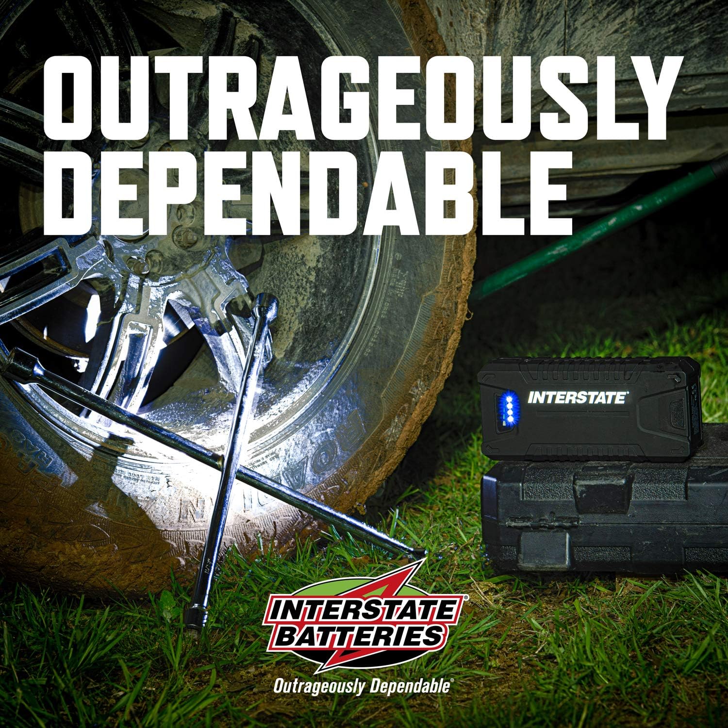 Interstate Batteries Charge and Go 12V Lithium Portable Jump Starter and Battery Charger - 1000A - 8.0L (PWR7020): Automotive