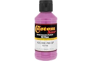 Custom Shop KSE760-QP Hot Pink - - EZ Flow Pinstripe & Lettering Enamel Paint - 4 Ounce