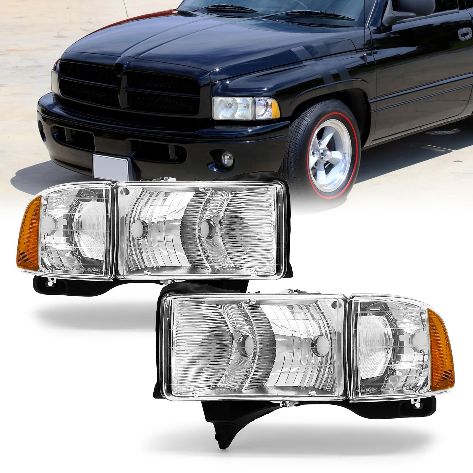 2000 Dodge Ram Headlights