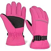 Tough Outdoors Kids Snow Gloves - Ski & Snowboarding Waterproof Insulated Winter Gloves for Girls, Boys & Toddlers