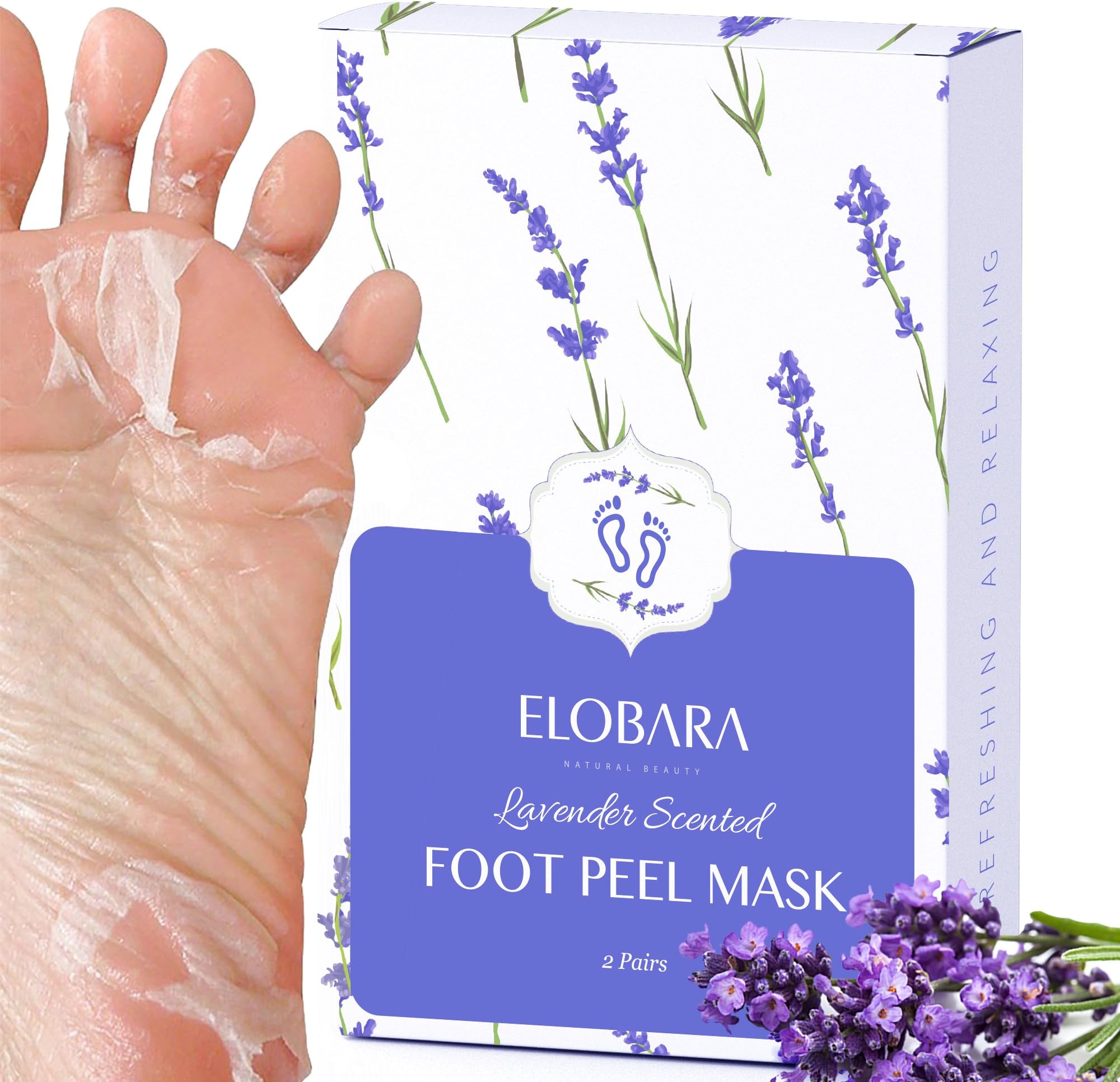 2 Pairs Foot Peeling Mask Exfoliating Foot Peel Mask, Remove Callus and Dead Skin, Baby Your Feet Soft and Smooth