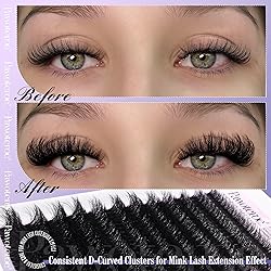 Pawotence Lash Clusters Full 80D Individual Lashes