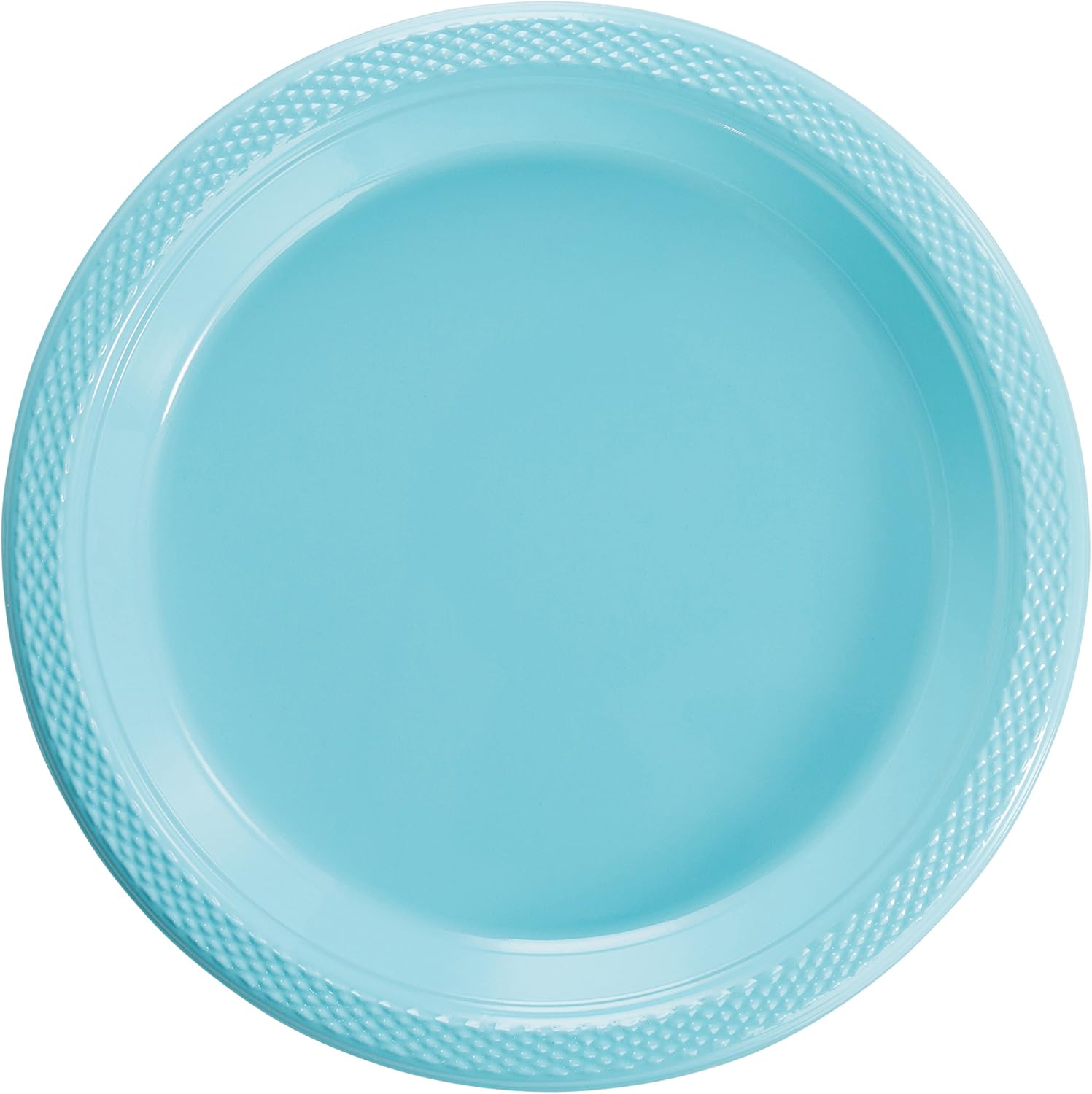Exquisite 9 Inch. Light Blue plastic plates Solid Color Disposable Plates 100