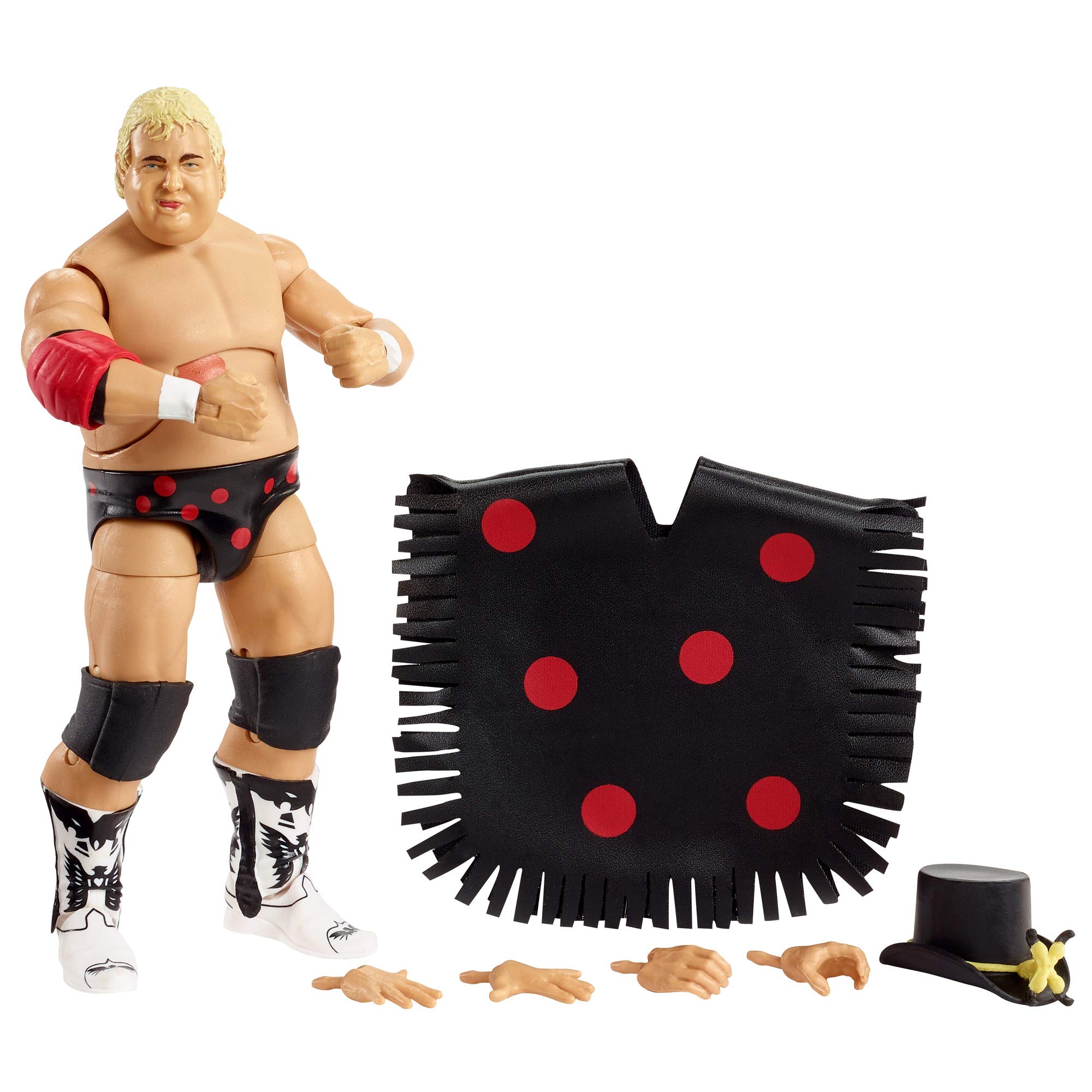 WWE GVB51​ Dusty Rhodes Elite Collection Action Figure, 6-in/15.24-cm Posable Collectible Gift for Fans Ages 8 Years Old & Up​, Multicolor