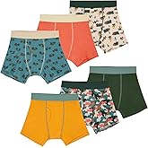 Saint Eve Kids Boys 100% Cotton 6 Pack Underwear Set - Soft & Breathable Comfort - Multi Pack Boxer Briefs Sets for Kids