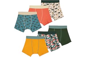 Saint Eve Kids Little Boys Cotton Underwear, Soft Breathable Multi Pack Boxer Briefs
