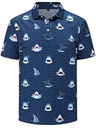 Mens Golf Polo Shirts Short Sleeve Dry Fit Funny