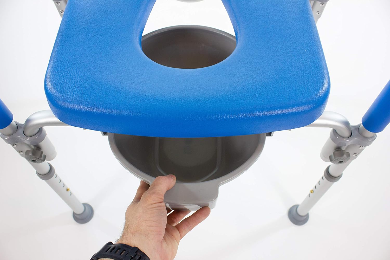 The Ultimate™ Raised Toilet Seat, Voted#1 Most Comfortable. Padded with Armrests. Adjustable Height. Premium Elevated Toilet Seat with Arms for Standard and Elongated Toilets.: Health & Personal Care